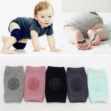 2019 Baby Accessories Baby Infants Safety Elbow Crawling Knee Breathable Warmer Protector Silica Gel Dots Anti-Slip Knee Pads