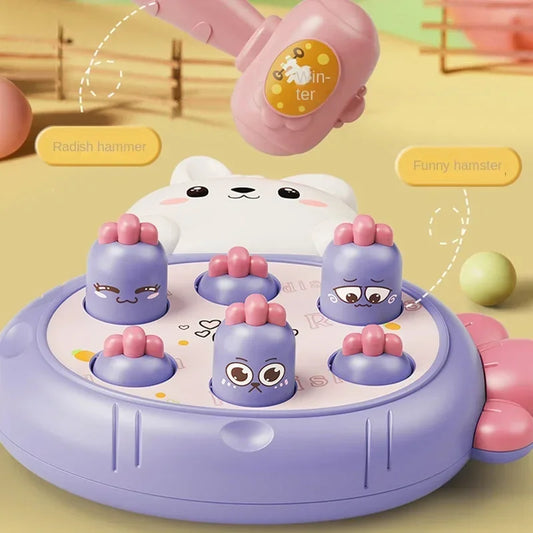 Cartoon Montessori Baby Toys Toddler Educational Birthday Gift Animal Theme Knocking Game Parent Child Board Hammering Game