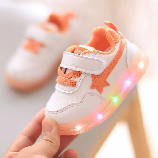 Discounted Baby Led Lights Shoes High Quality Girls Boys Soft Bottom Sneakers Sports Running Excellent First Walkers Infant